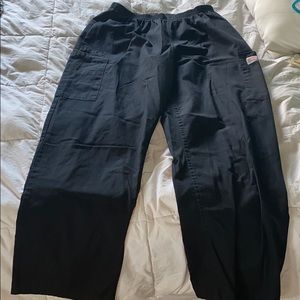 New black scrub pants
